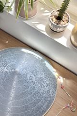 Nón lá bọc vải Chè hoa bưởi - Gấm xanh trời