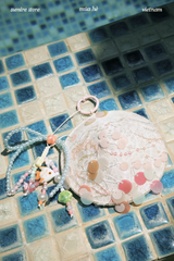 Keyring Nón lá kèm charm nơ - Lá Nơ