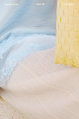 Áo yếm lụa ren Bọt Mây - Mây trời