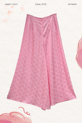 Quần gấm Cúc Chi - Hồng sáng