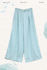 Quần gấm Lan Chi (có túi) - Xanh biển nhạt