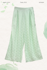 Quần gấm Lan Chi (có túi) - Xanh mint