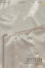 Quần dây kéo ống rộng Tuyết Chi - Be nhạt