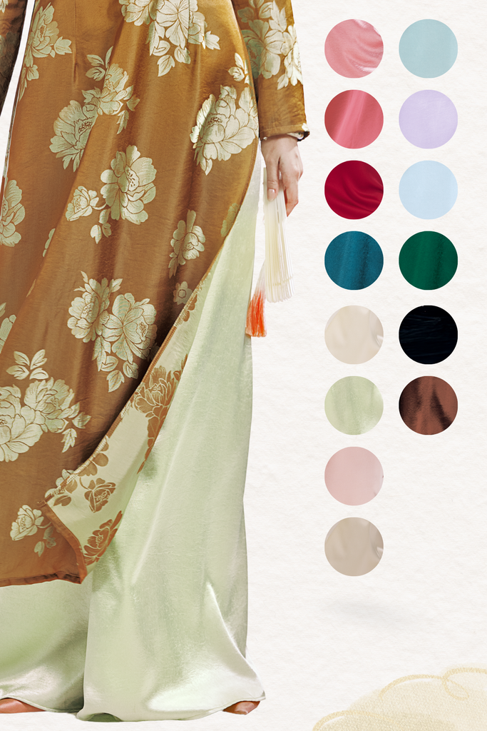 Quần dây kéo ống rộng Tuyết Chi - Xanh cổ vịt