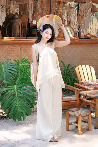 Quần tơ Thạch thủy tinh - Nhãn