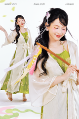 Áo khoác tứ thân Tiên Nương - Kem