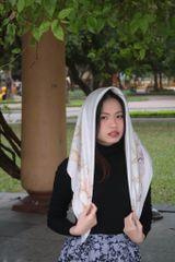 Khăn lụa tơ tằm tự nhiên in họa tiết 1 mặt mã S11