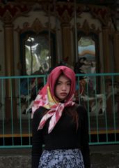 Khăn lụa tơ tằm tự nhiên in họa tiết 1 mặt mã S12