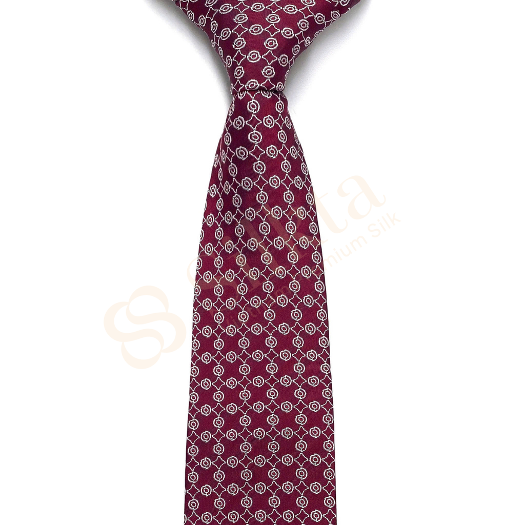 100% Natural Silk Tie – Red
