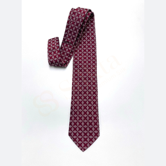 100% Natural Silk Tie – Red