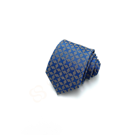 Cà vạt 100% lụa tơ tằm tự nhiên - màu xanh Navy