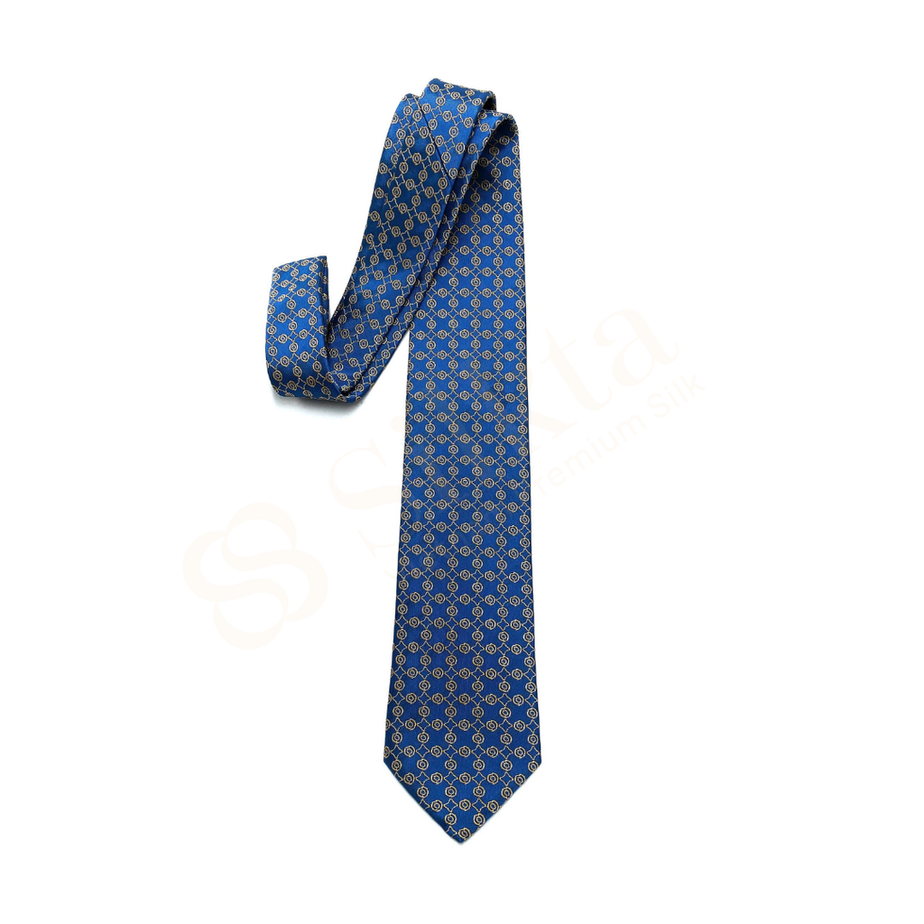 100% Natural Silk Tie – Navy
