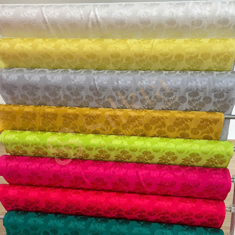 Vải lụa Jacquard vân chìm 20mm- lụa tơ tằm tự nhiên 100%