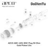 aeco ABC-1451 BNC Plug 50 Ohm - Gold Plated 10u (2 pcs)