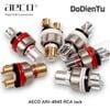 aeco ARJ-4045 (R) RCA Jack - Rhodium Plated (2 pcs)