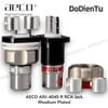 aeco ARJ-4045 (R) RCA Jack - Rhodium Plated (2 pcs)