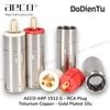 aeco ARP-1512 (G) RCA Plug - Tellurium Copper Gold Plated Ø11mm (4 pcs)