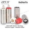 aeco ARP-1512 (R) RCA Plug - Tellurium Copper Rhodium Plated Ø11mm (4 pcs)