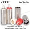 aeco ARP-1512 (S) RCA Plug - Tellurium Copper Silver Plated Ø11mm (4 pcs)