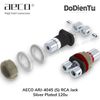 aeco ARJ-4045 (S) RCA Jack - Silver Plated 120u (2 pcs)