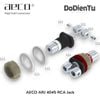 aeco ARJ-4045 (R) RCA Jack - Rhodium Plated (2 pcs)