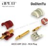 aeco ARP-1512 (S) RCA Plug - Tellurium Copper Silver Plated Ø11mm (4 pcs)