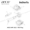 aeco ARP-1512 (G) RCA Plug - Tellurium Copper Gold Plated Ø11mm (4 pcs)