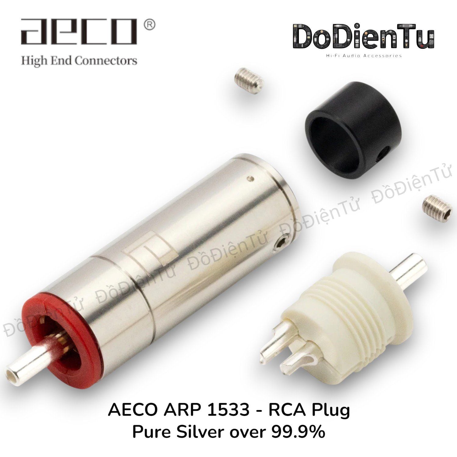 aeco ARP-1533 RCA Plug - Pure Silver Ø11mm (4 pcs)