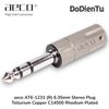 aeco AT6-1231 (R) 6.35mm Stereo Plug - Tellurium Copper Rhodium Plated