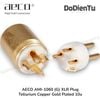 aeco AMI 1060 (G) XLR Plug - Tellurium Copper Gold Plated 10u - Ø12mm (2 pcs)