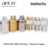 aeco AMI 1060 (G) XLR Plug - Tellurium Copper Gold Plated 10u - Ø12mm (2 pcs)