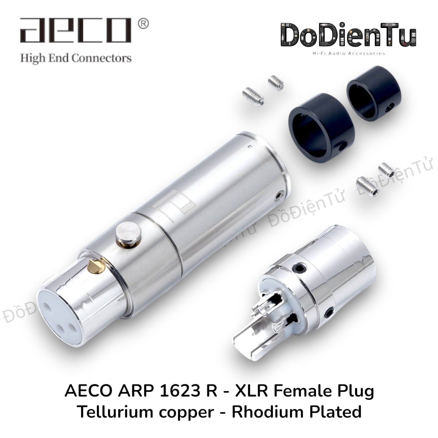 aeco AX3 1623 (R) - Tellurium Copper Rhodium Plated - Ø 9~15mm