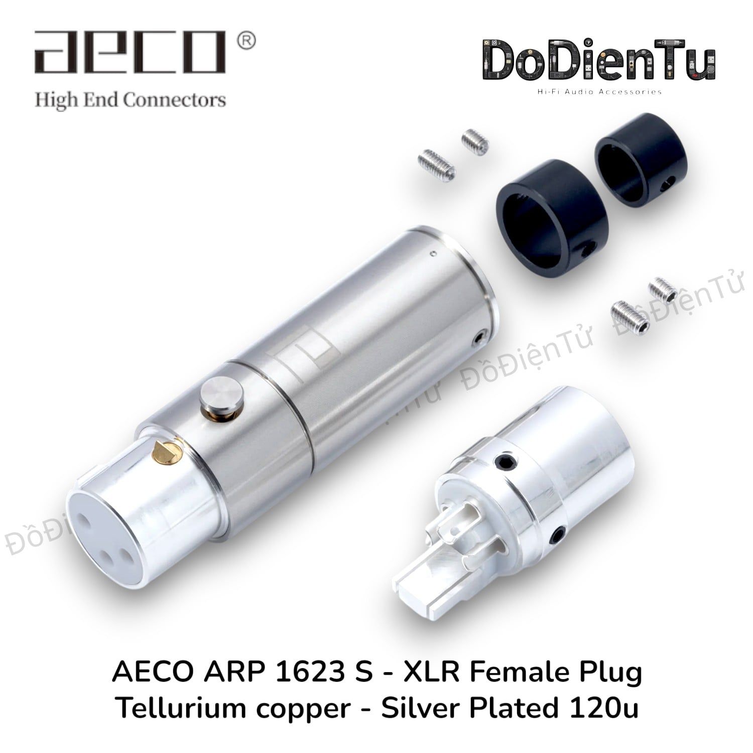 aeco AX3 1623 (S) - Tellurium Copper Silver Plated 120u - Ø 9~15mm