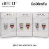 aeco ARJ-4045 (S) RCA Jack - Silver Plated 120u (2 pcs)