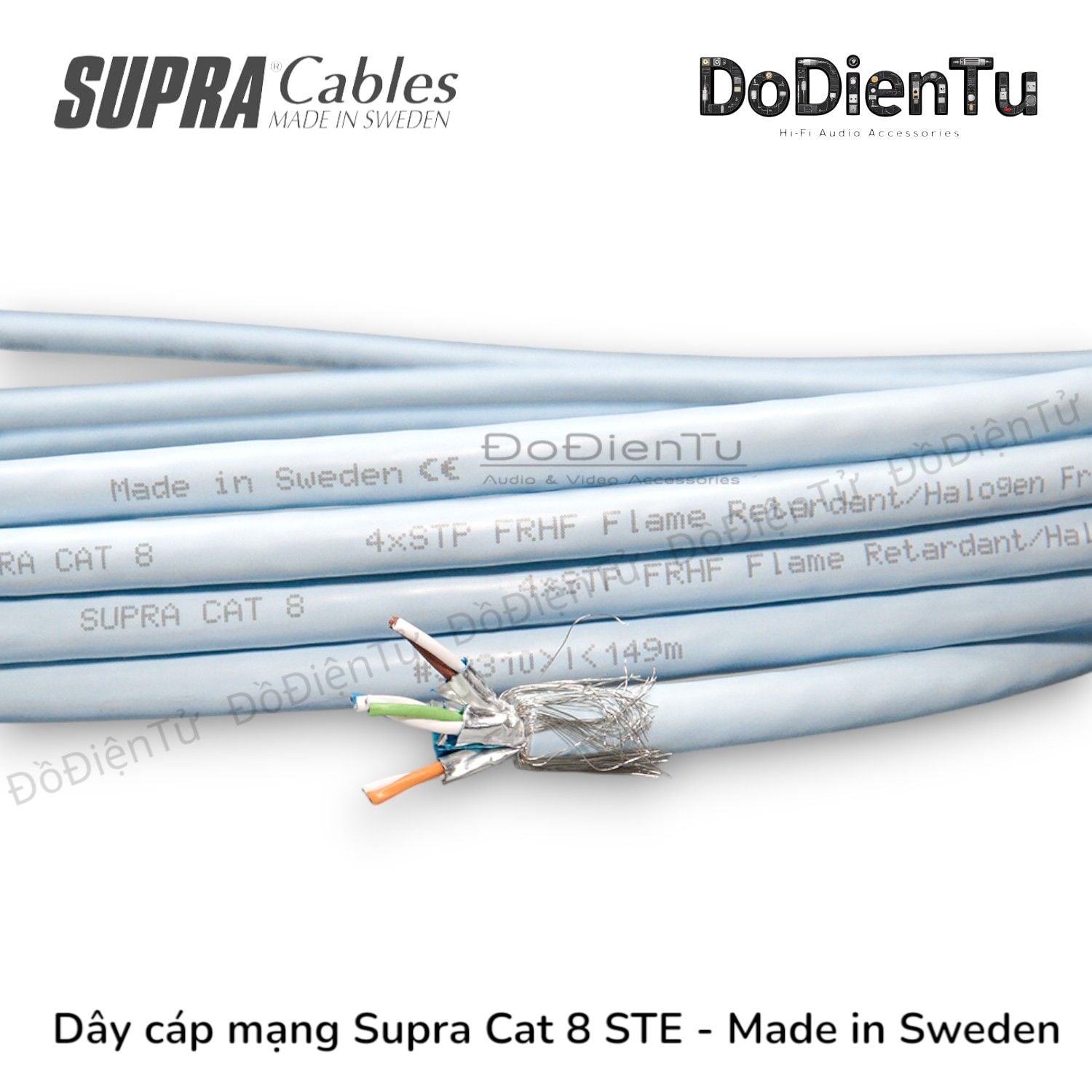 Supra Ethernet Cat 8 STP - Dây Cáp Mạng / Cắt Mét