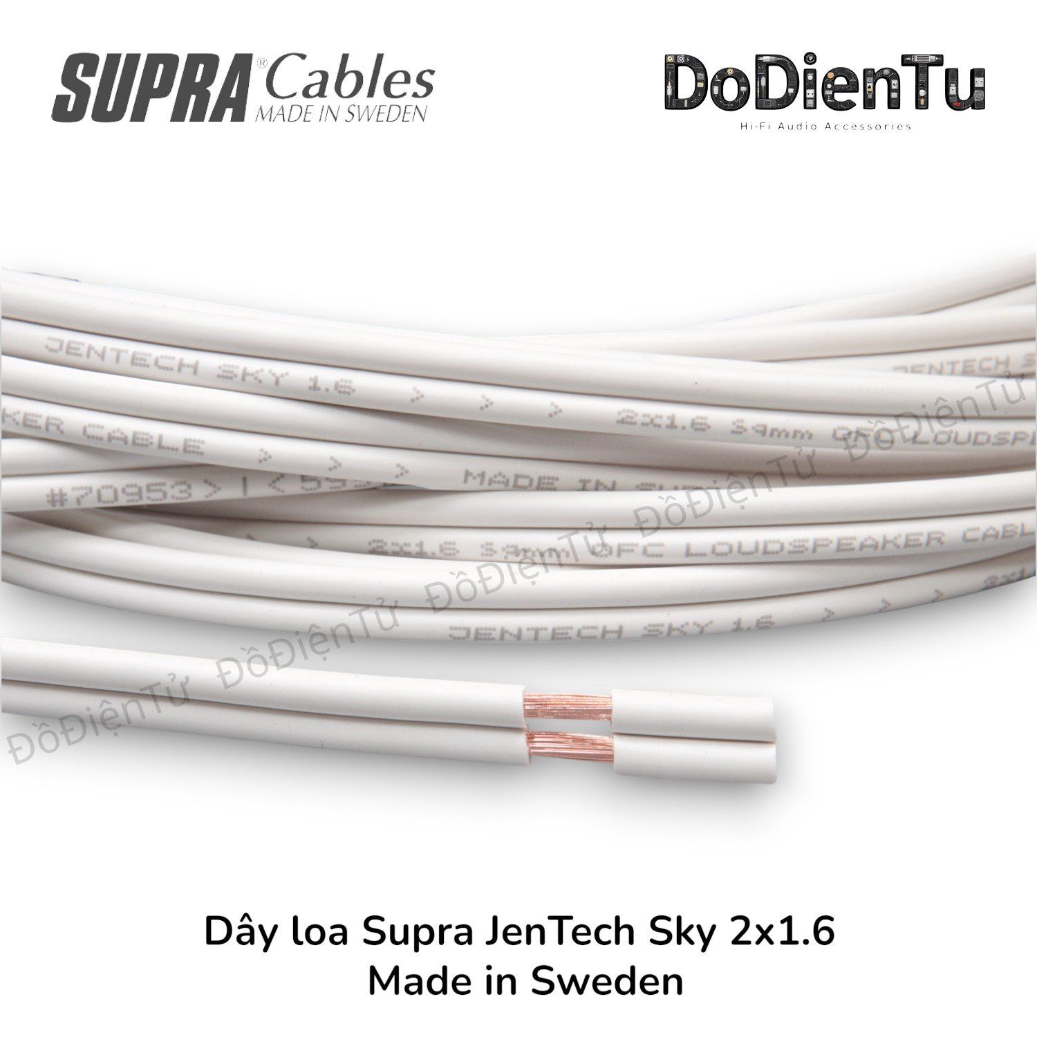 Dây loa Supra JenTech Sky 2 x 1.6 mm2