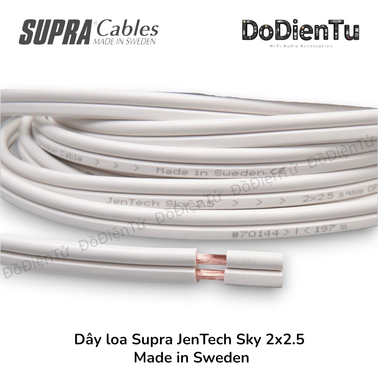 Dây loa Supra JenTech Sky 2 x 2.5 mm2
