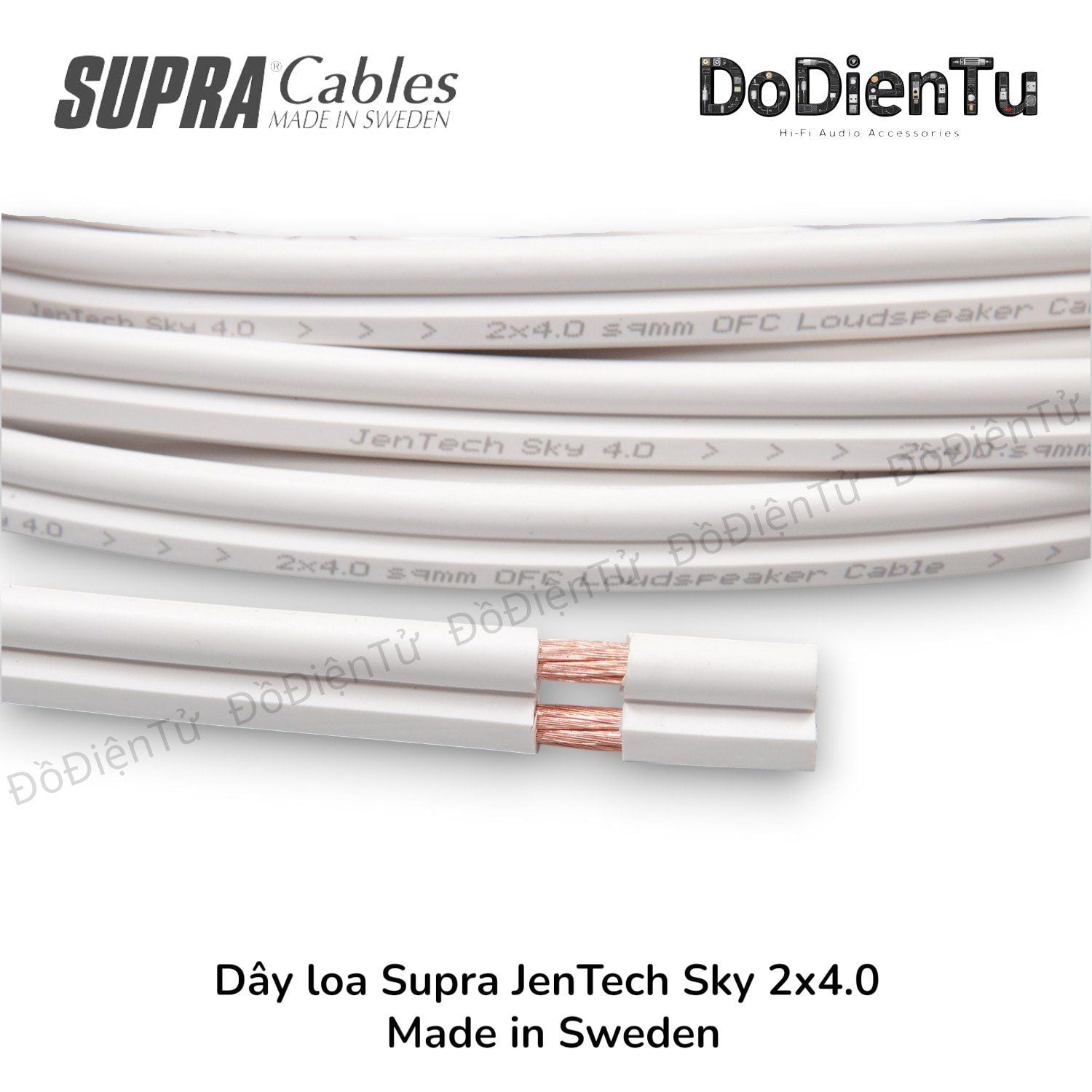 Dây loa Supra JenTech Sky 2 x 4.0 mm2