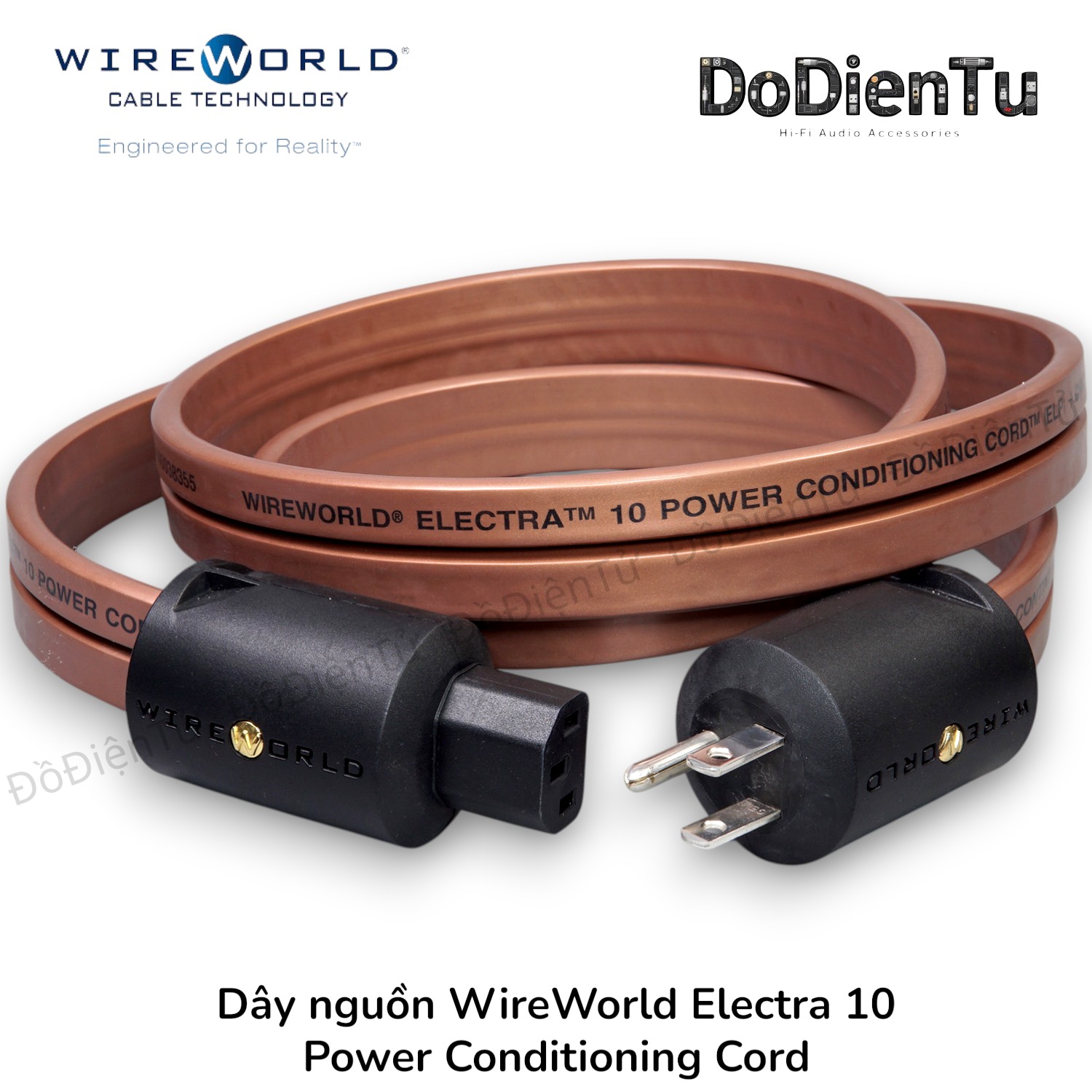 Câble D'alimentation Wire World Electra 10 - Prise Schuko Vers C13, Neuf, USA