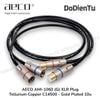 aeco AMI 1060 (G) XLR Plug - Tellurium Copper Gold Plated 10u - Ø12mm (2 pcs)