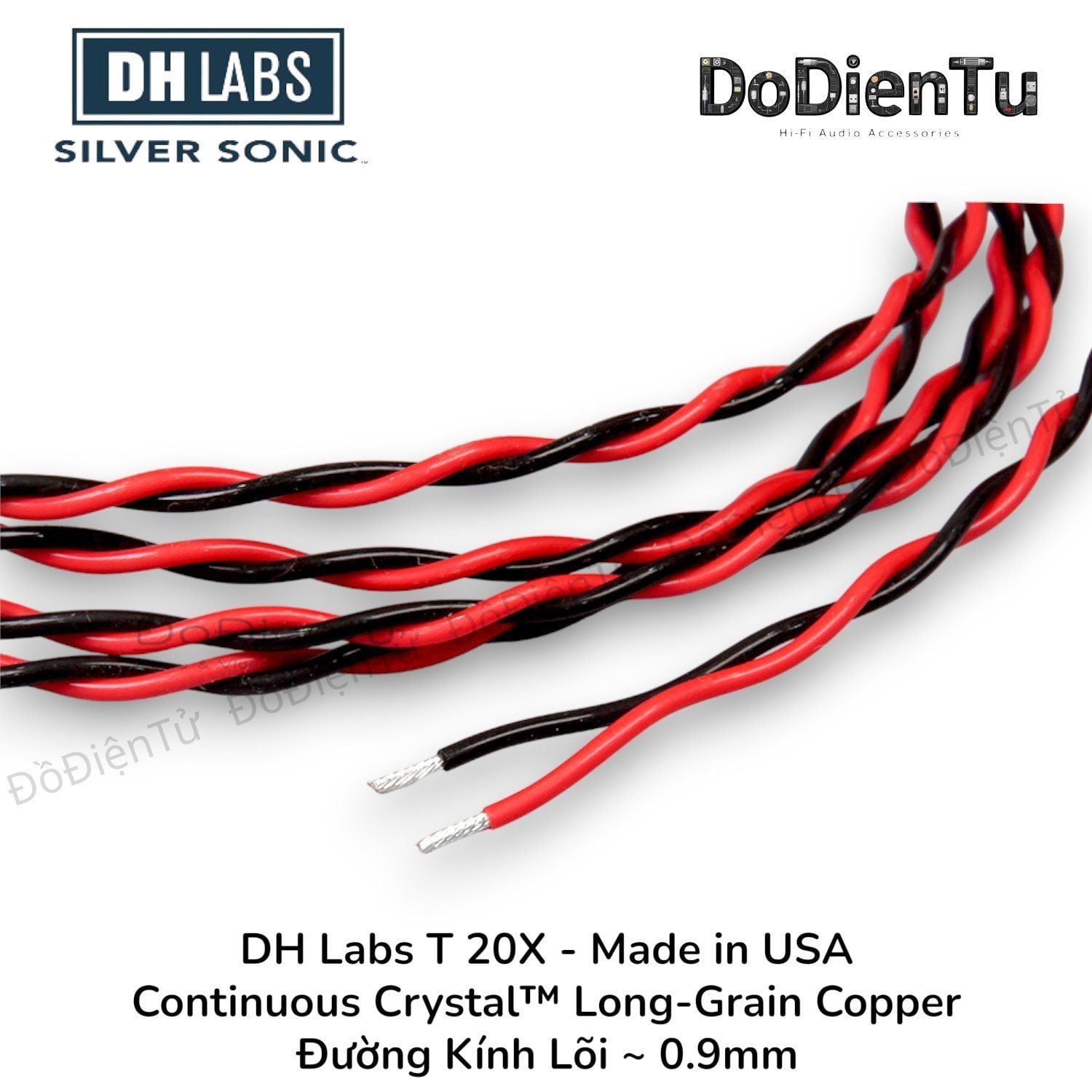 DH Labs T 20X - Continuous Crystal™ Long-Grain Copper | Made in USA