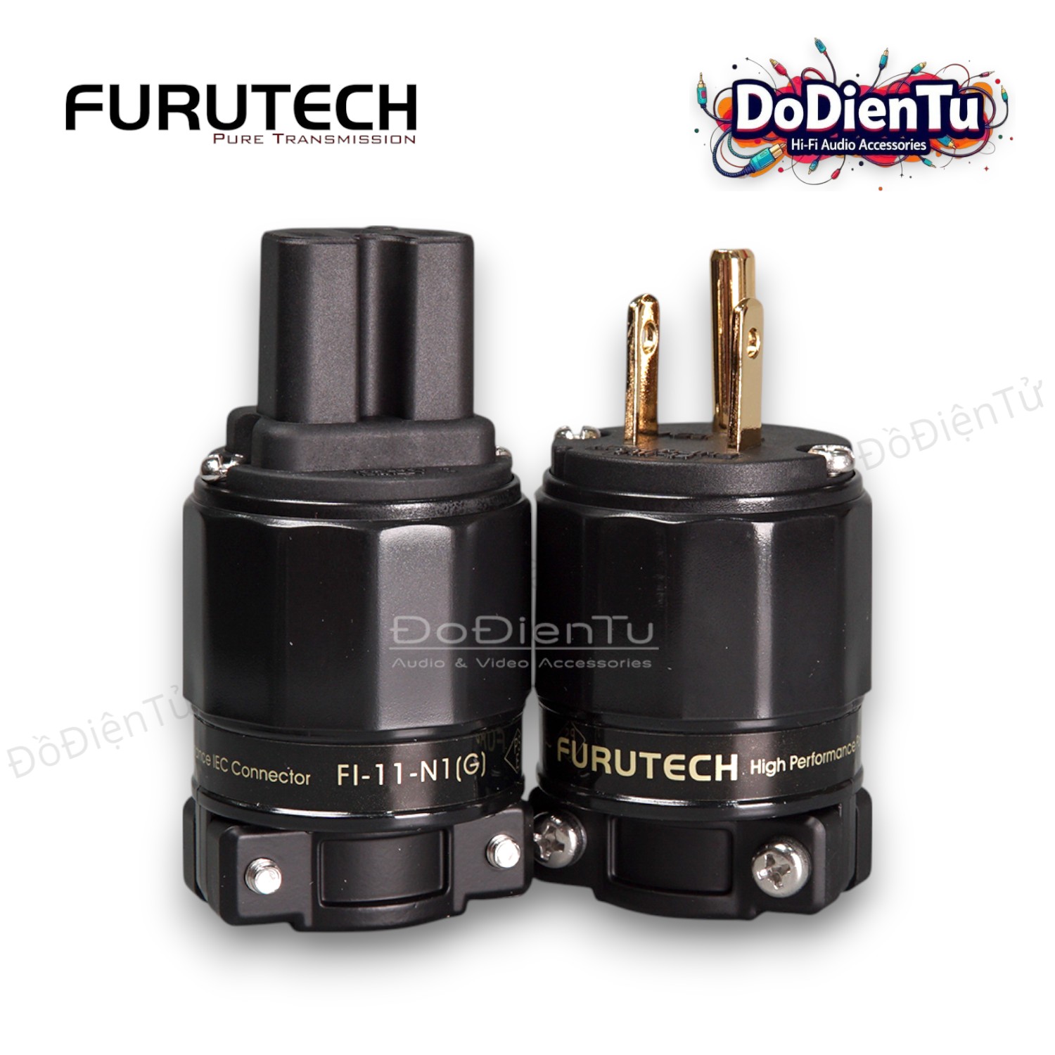 FURUTECH FI-11M-N1(G) /FI-11-N1(G) 中古美品 管迷】日本古河FURUTECH FI-11M-N1(G) / FI-11-N1(G) 鍍金電源