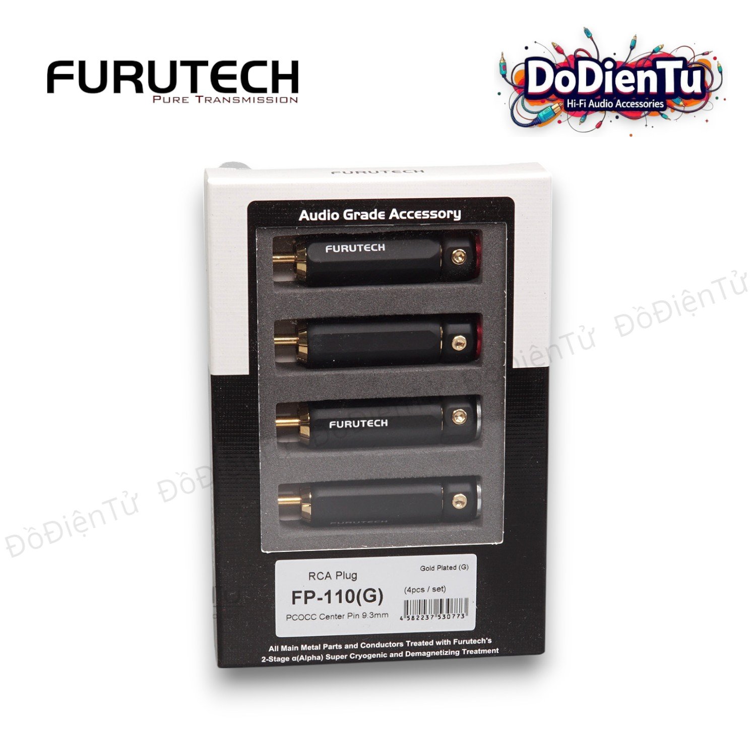 その他 FURUTECH FP-110(G) RCA plug FURUTECH フルテック FP-110（G) RCAプラグ 4本1組 【在庫有