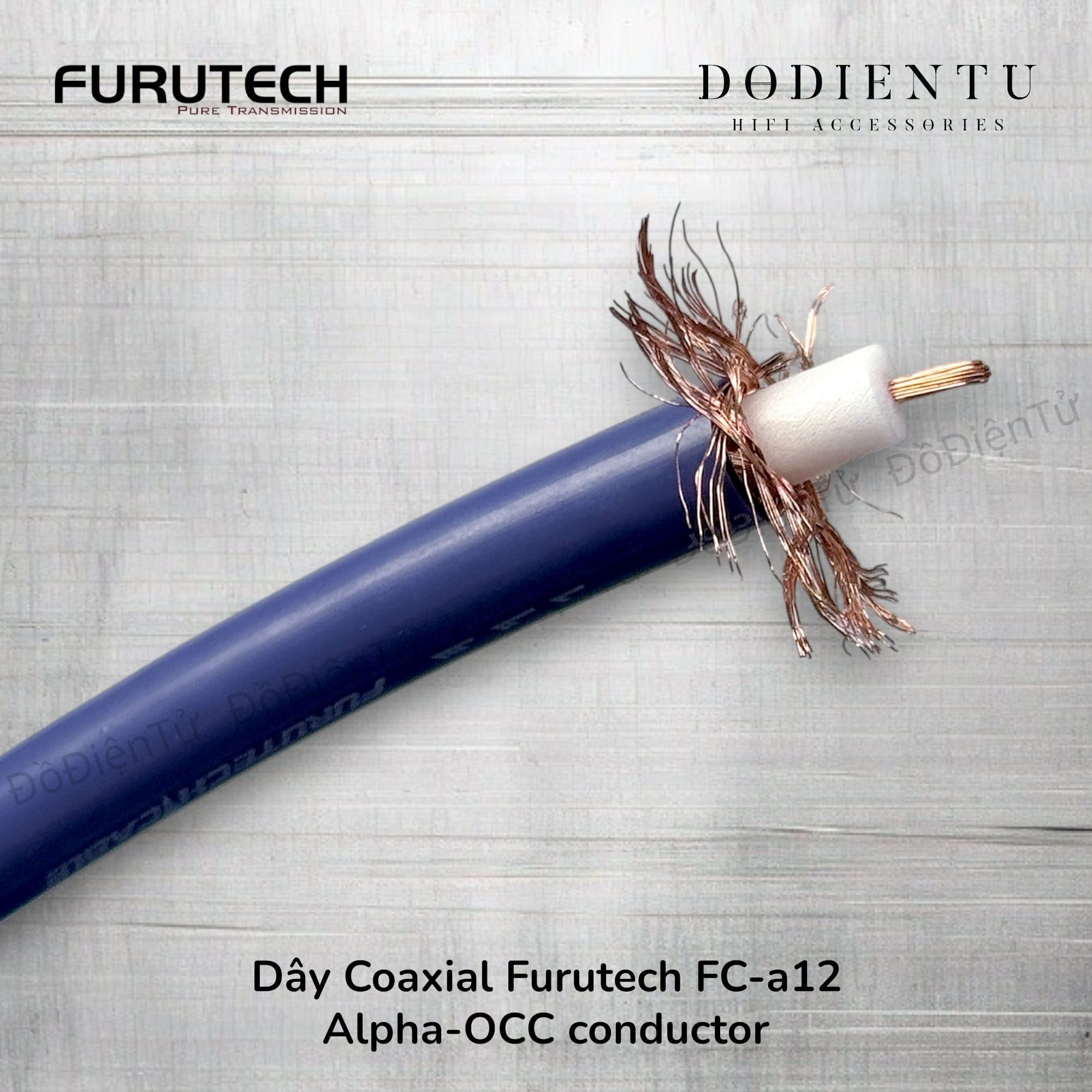 Furutech FC-α12 /  lõi α (Alpha) OCC / coaxial 75Ω