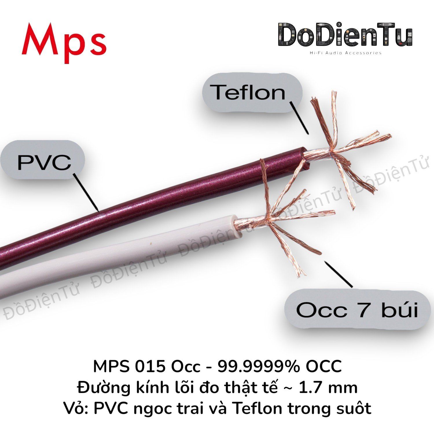 MPS 015 Occ - 6N OCC - Vỏ PVC + Teflon