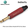 Phích cắm 6.35mm Neutrik NP-2X Au Silent