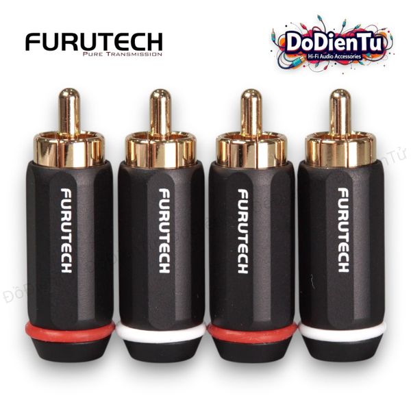 FURUTECH FP-110 (G) Connecteurs RCA plaqué Or 24k 9.2mm (Set x4