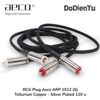 aeco ARP-1512 (S) RCA Plug - Tellurium Copper Silver Plated Ø11mm (4 pcs)