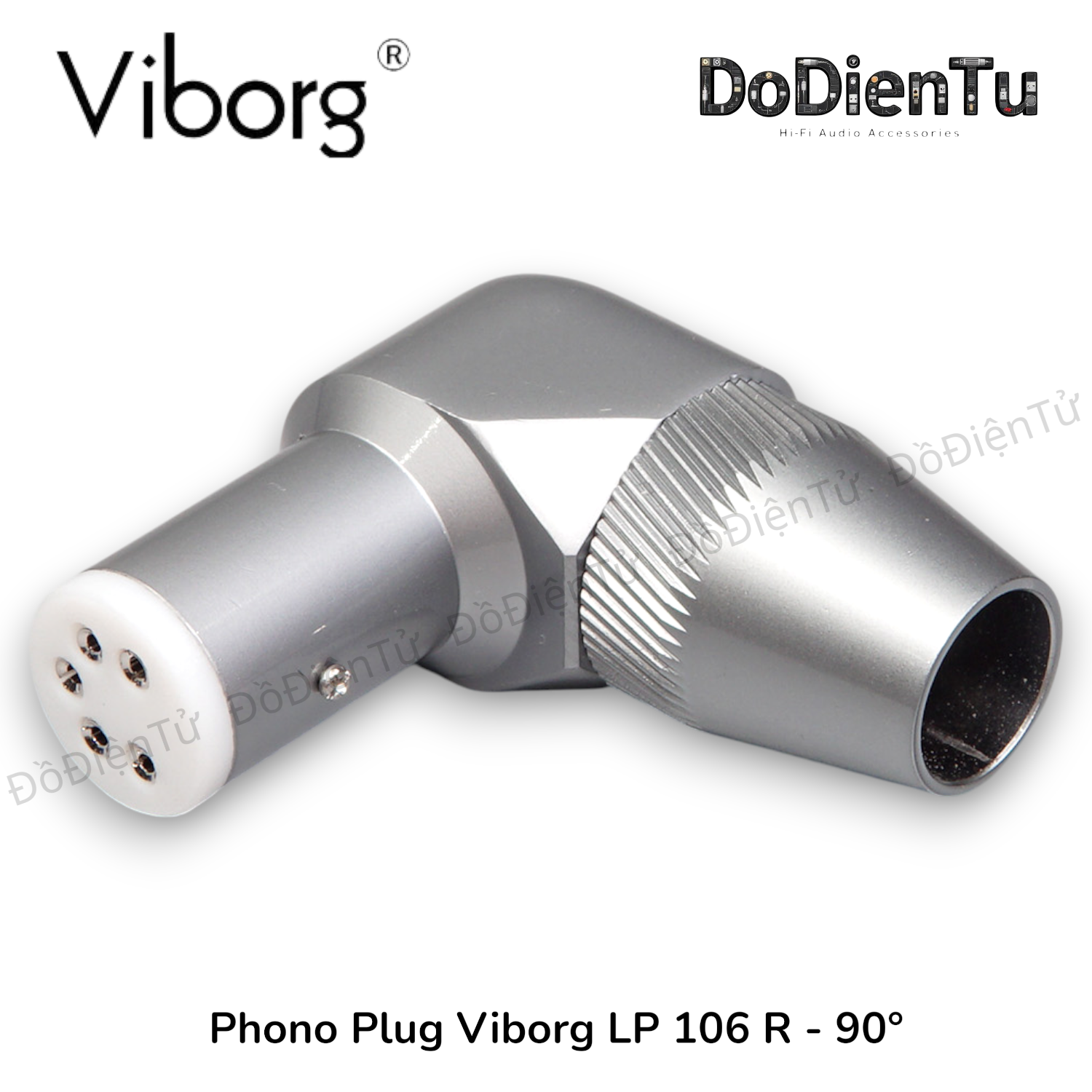 Phono Plug Viborg LP 106 R - 90° Pentapolar