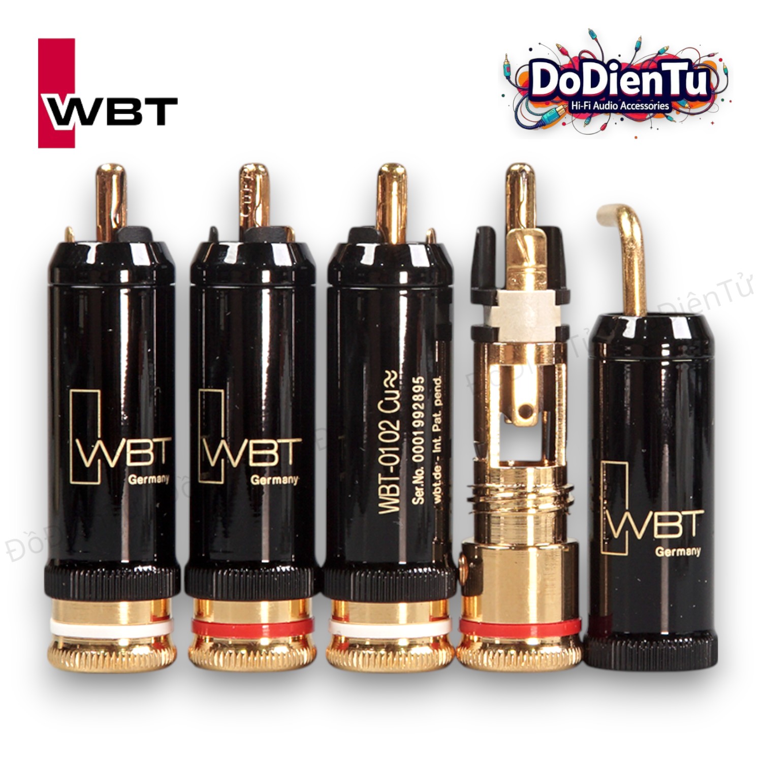 WBT(ドイツ) WBT-0102A使用のRCAケーブル 1m 2本 【公式通販】 WBT(ドイツ) WBT-0102A使用のRCAケーブル 1m 2本 【公式通販】